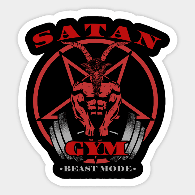 Satan Gym Sticker by absolemstudio